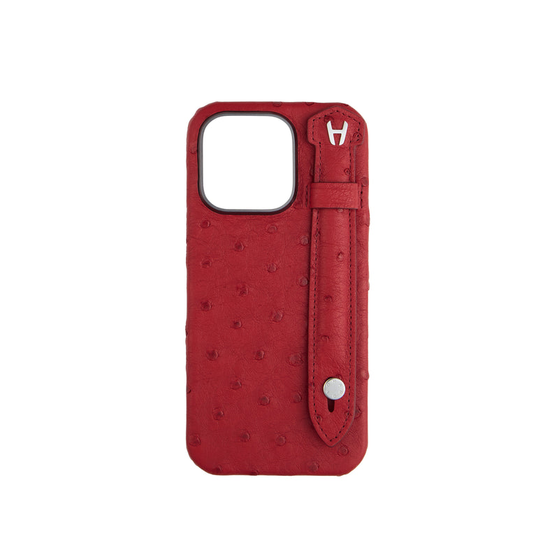 Ostrich Leather red flower