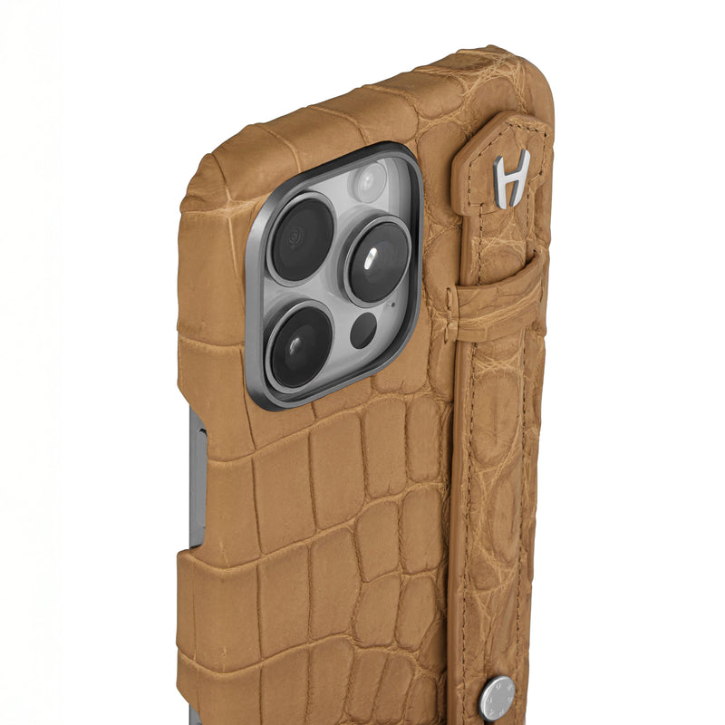 Alligator Leather Gold