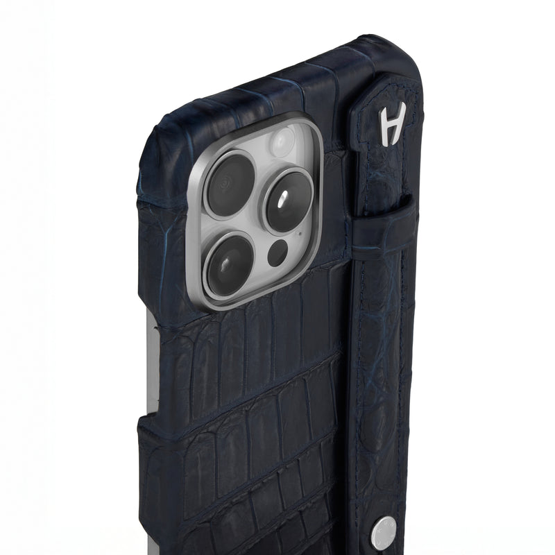 Alligator Leather Bleu Nuit